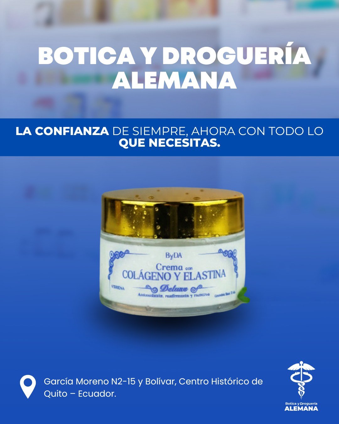 Publicación de Botica y Droguería Alemana en Instagram