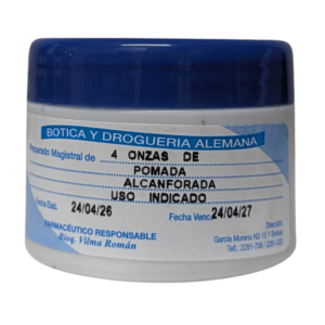 POMADA ALCANFORADA 4 ONZ.